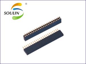 Quality Gold Plated Female Header Connector Single Row Straight H4.3 wholesale