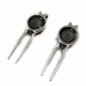 Quality Custom Upscale New Metal Golf Divot Tool Pitch Fork For Men's Business Gifts Set wholesale
