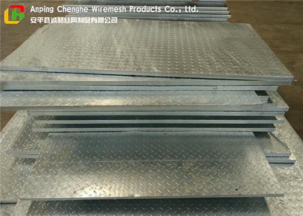 3mm Chequer Plate Heavy Duty Floor Grates , Stainless Steel Bar Grating High