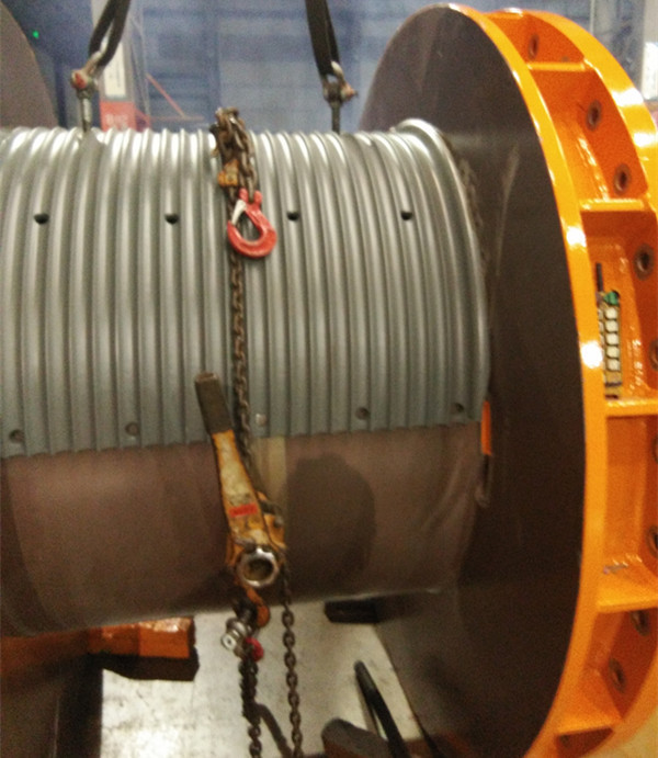 Lbs Grooving System Spooling Cable For Hoisting / Crane Winch