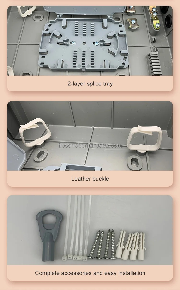 64 Core Fiber Optic Distribution Box for 3G Network Outdoor Waterproof IP65 Network 3G