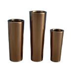 Quality stand planters cylindrical round metal flower pots