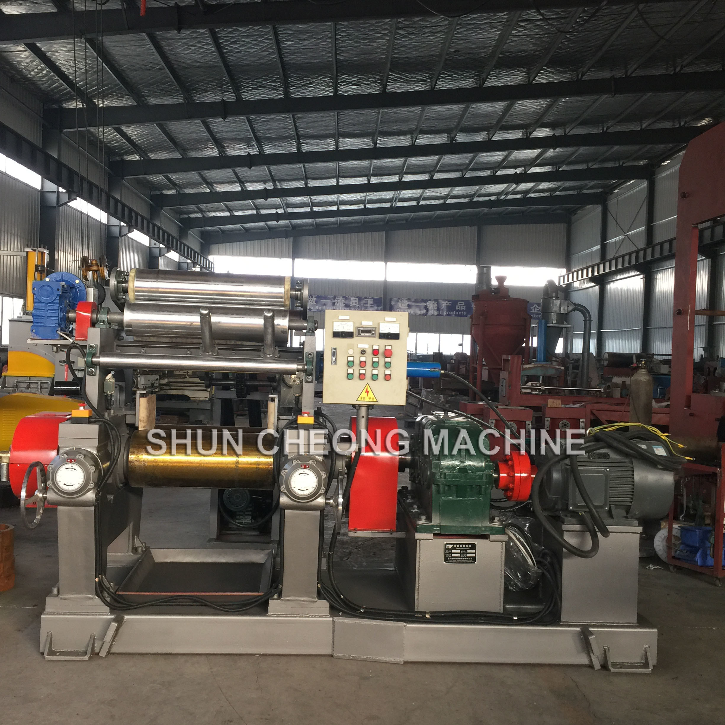 HRC68 12" Roller Mill Mixer With Anti Friction Roller Bearings