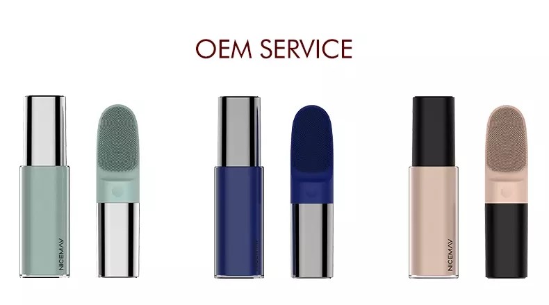 Portable Sonic Facial Cleansing Brush Waterproof Silicone Face Brush