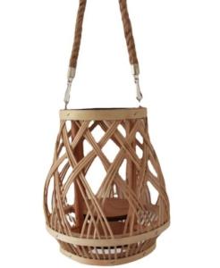 Quality Hot Sale Led Lantern Indoor And Outdoor Decoration Natural Handmade Rattan Weave Candle Holder wholesale