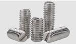ISO4766 Stainless Steel Slotted Set Screws with Flat Point Slotted Drive Flat