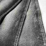 Cotton Polyester Spandex Twill Denim Fabric Light Grey 10.9 oz OEM