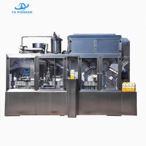 Quality Stainless Steel Roof Carton Filling Machine With 304 316 Material For Hygienic Juice Packaging And Compact 3300mm Length Space Optimized Design wholesale