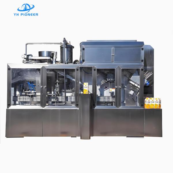 Stainless Steel Roof Carton Filling Machine With 304 316 Material For Hygienic