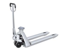 Quality Scale Stainless Steel Pallet Truck , Weighing Goods Warehouse Pallet Trucks wholesale