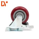 Nylon Industrial Caster Wheels For Push Cart Trolley 130mm Height For Moving