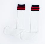 Strips Knitting Girls Knee High Socks Breathable Sweat Absorbent Casual Socks