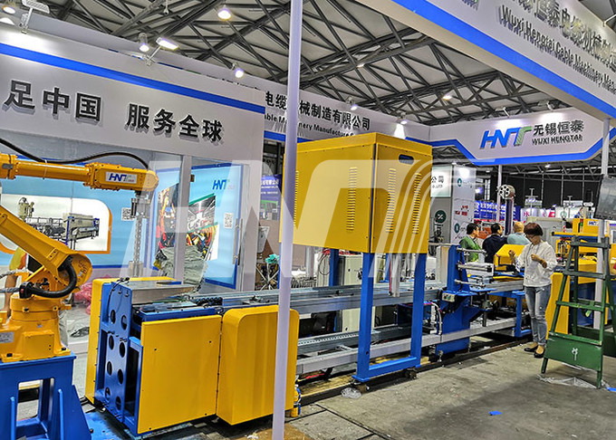 Cuff Type Shrink Wrap Heat Shrinking Machine Automatic Cable Coil Packing