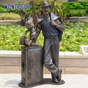 Quality Bronze Sculpture of a Happy Man in Outdoor Metal Art and Craftsmanship wholesale