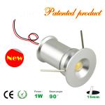 recessed Mini LED light 1W Spotlight cabinet Light LED lamps CE Rohs
