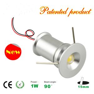 Quality recessed Mini LED light 1W Spotlight cabinet Light LED lamps CE Rohs wholesale