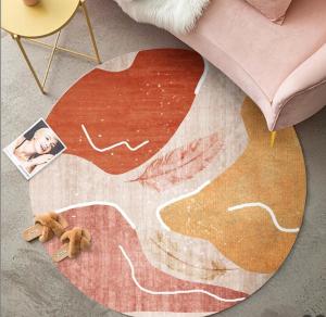 Quality Cartoon Feather And Elsa Pattern Carpet Living Room / Hotel Carpet wholesale