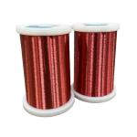 Red Color Enamelled Round Copper Wire 0.05mm-1.5mm Suitable For Communication
