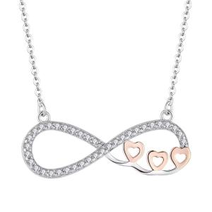 Quality YASVITTI Personalized High End Silver Necklace Rose Gold Plated Heart Necklace Chain for Jewelry wholesale