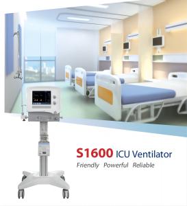 Quality S1600 Hospital ICU Ventilator 10.4&quot; TFT Screen ICU Breathing Machine wholesale