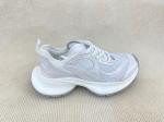 White Crossover Strap Sport Shoes Comfort Heightening Women Sneakers