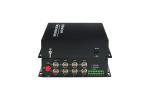 4 ch 1080P HD SDI fiber optic video converter with HDCP Compliant 5V Power