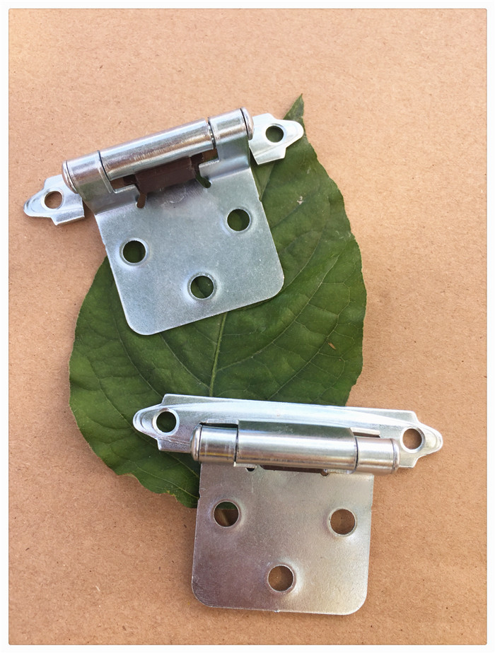 Yellow Color Chrome Butterfly Cabinet Hinges Self Closing For Kitchen Cabinet Door
