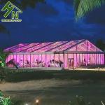Aluminium Structure 300 People Glass Marquee Tent Anti Rust Surface