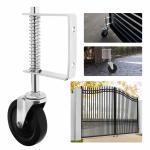 Heavy Duty Metal Sliding Spring Gate Wheel for Outdoor Garden and Security Fence