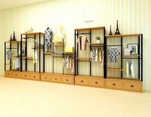 Quality OEM / ODM Accepted Clothing Display Racks For Children Clothing Shop wholesale