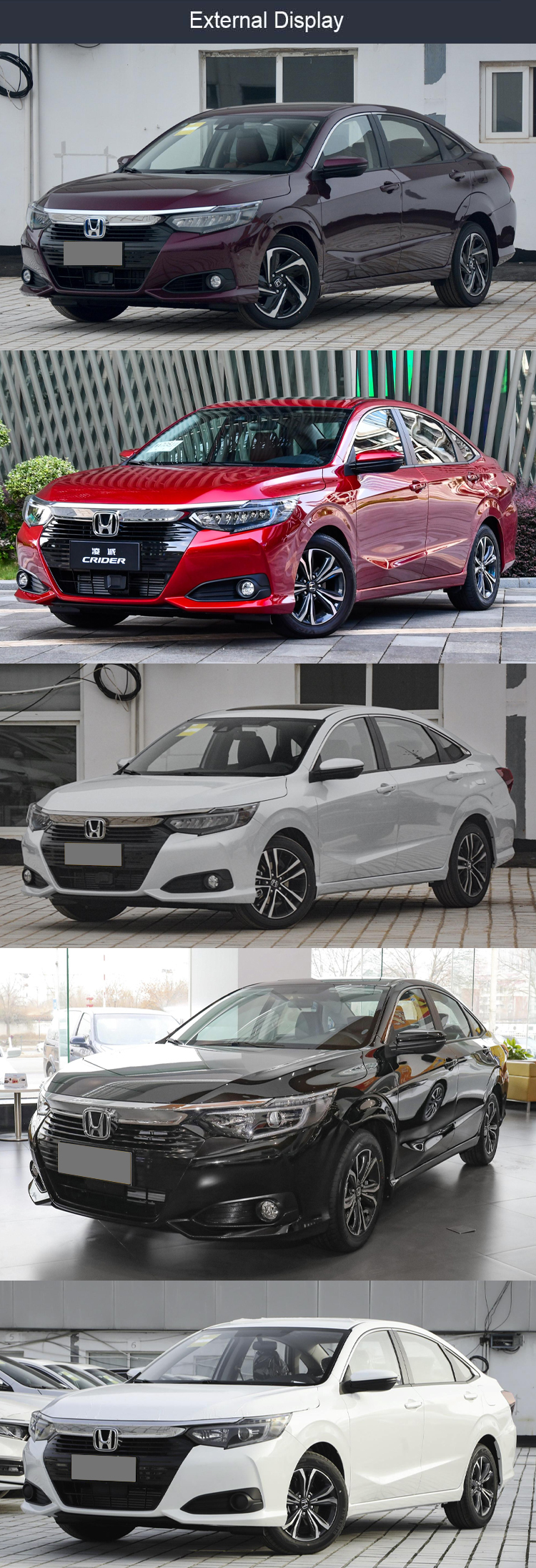 2024 Hon-da- Envix SUV Fuel Cars Used Cars hon-da- Crider Accord with Front drum Rear drum Brake System and Leather Seats