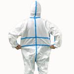 50-70gsm Full Body Protective Suit Medical Non Woven Disposable Microporous