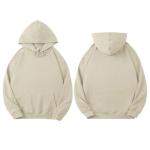 Winter 100% Cotton Polyester Sweatshirt Hoodie Solid Pattern