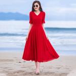 Black One-Piece Long Nightdress