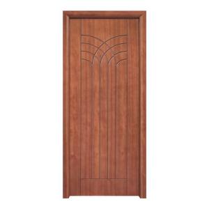 Quality Fancy Design Interior Prehung Wood Doors PU Painting 45mm Thick wholesale