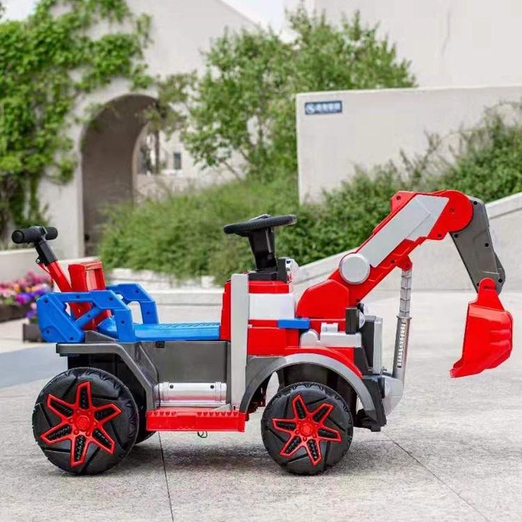 Unisex 6v All-electric Ride On Construction Truck Car with Music 2023 PP Plastic