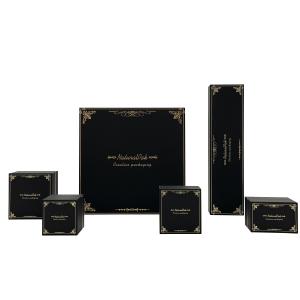 Quality Gold Pattern Luxury Jewelry Packaging Boxes Wrapped By Special Paper wholesale