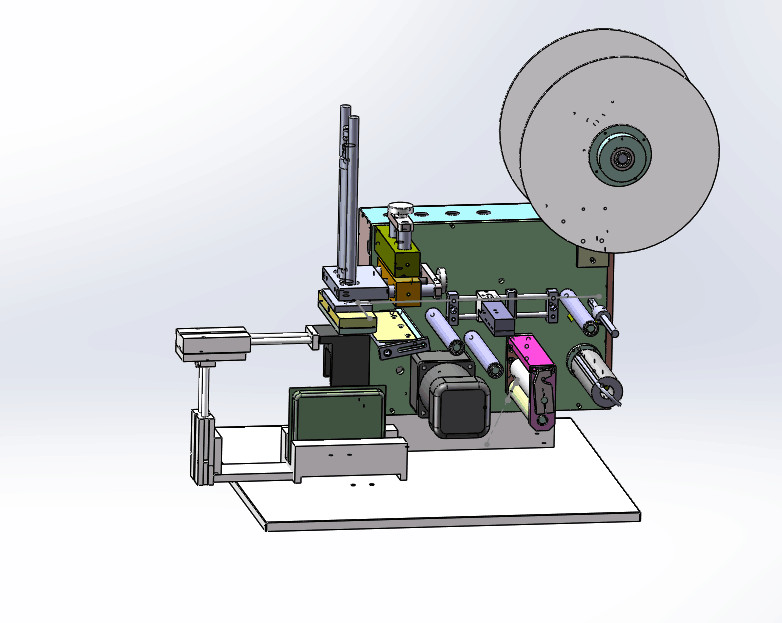 Flat Tabletop Cryo Vial Labeling Machine Semi Automatic Tube Labeler For Carton Bottle