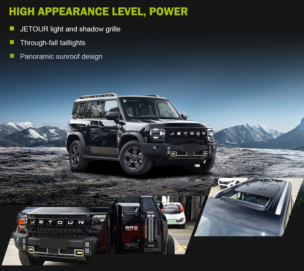 2023 Chery Jetour Traveler Full Serie Jet T2 T3 2.0T Turbo 4WD Petrol Gasoline SUV 4785x2006x1880 mm Length Width Height