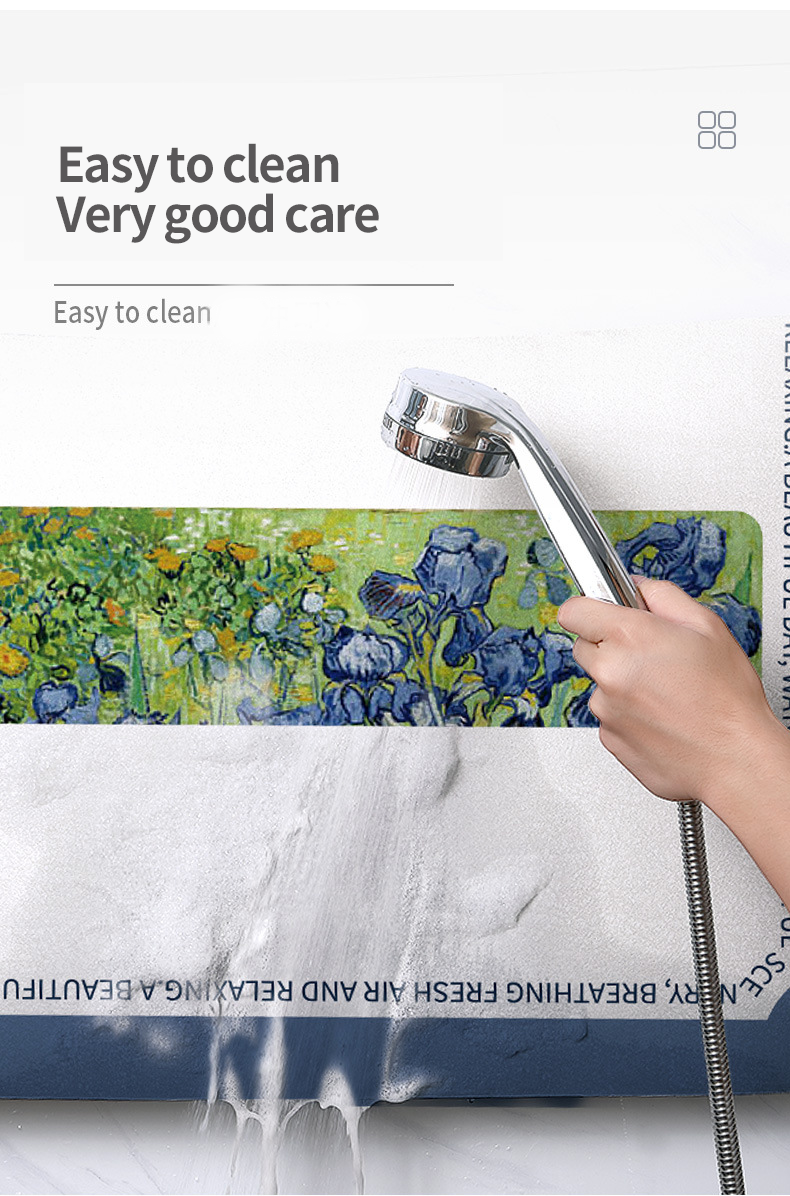 Customized Kitchen Accessories Diatomite Water Absorbent Place-mats for Dinner Table