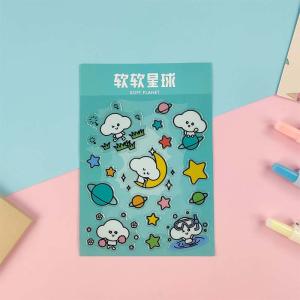 Quality Cute Puffy 3D Cartoon Stickers Promotional Gifts Sprinkle Gold wholesale