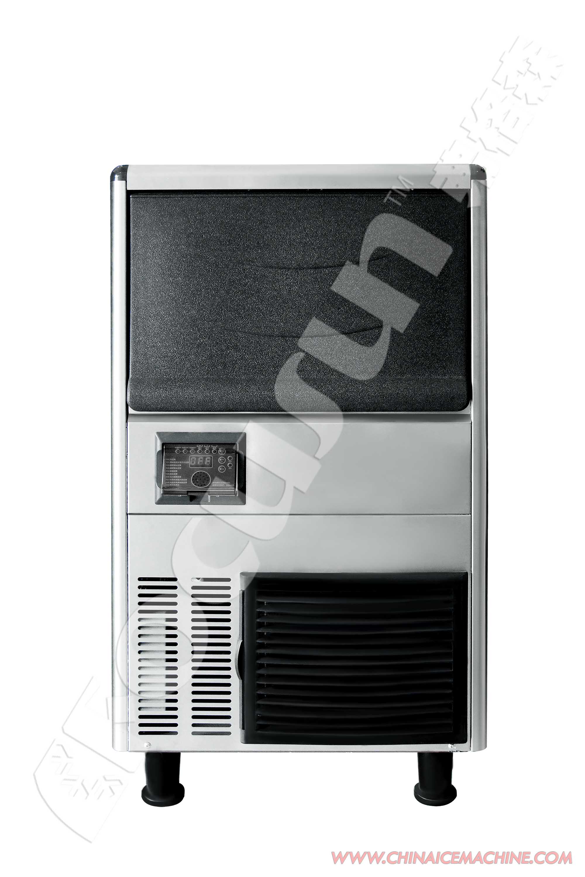 Commercial Cube Ice Maker Machine with Transparent Design and Automatic Operation