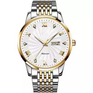 Quality 41.5mm Automatic Mechanical Watches For Men Stainless Steel Twotone IP Plating wholesale