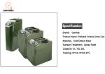 Portable Car Stainless Steel Fuel Tank Vertical Jerry Can , oil drum