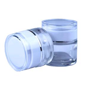 Quality 30g / 50g White Glass Cosmetic Jar with Screw Lid for Face Cream wholesale