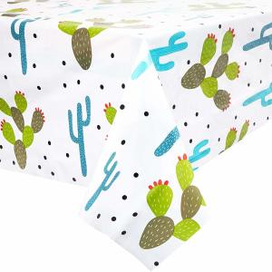 Quality Cactus Desert Design Disposable Plastic Table Covers For Home / Restaurants wholesale
