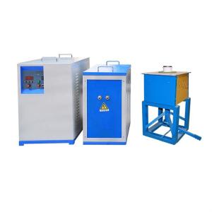 Quality 45kw Tilting Precious Metal Melting Furnace 500-2300 Degree Steel Induction Furnace wholesale