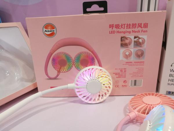 summer fan reduce heat 2022 Mini ABS 6hrs 1200mAh Hands Free Mini Neck Fan For