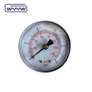Quality China pressure gauge factory price 1.5&quot; 40mm 0-3.5bar plastic axial gas manometer wholesale
