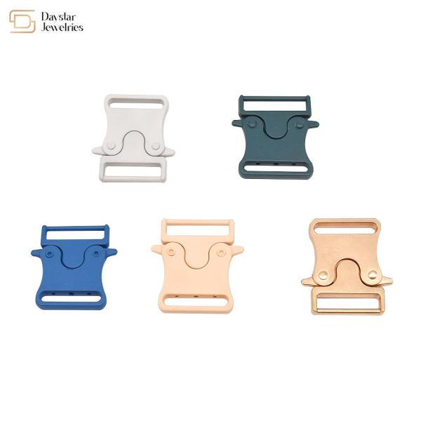 Cheap Metal Side Quick Release Buckle , Diy Bag Webbing Replace Horn Military Belt Buckles for sale